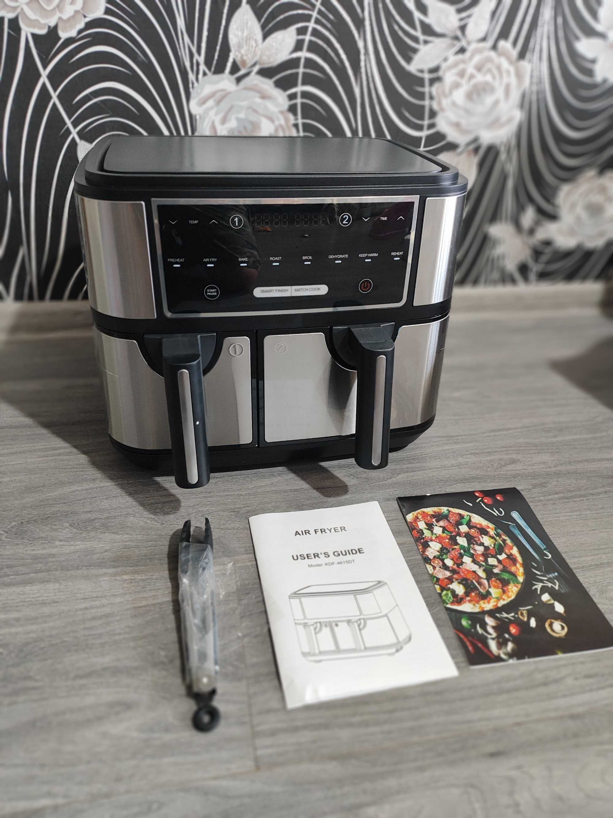 ПРОМО ! EAURY 10 L двоен Air Fryer / фритюрник с горещ въздух !