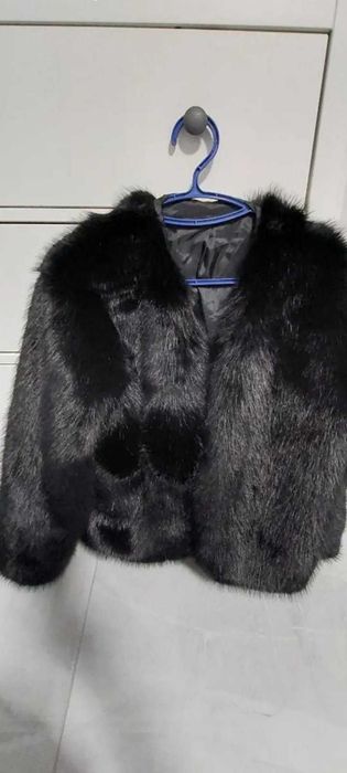 Дамско палто с косъм