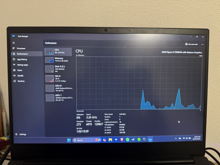 Laptop Gaming Razer blade rtx 3070