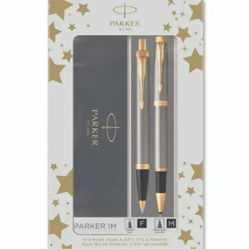 Комплект Parker IM Brushed Metal GT – Химикалка и Ролер