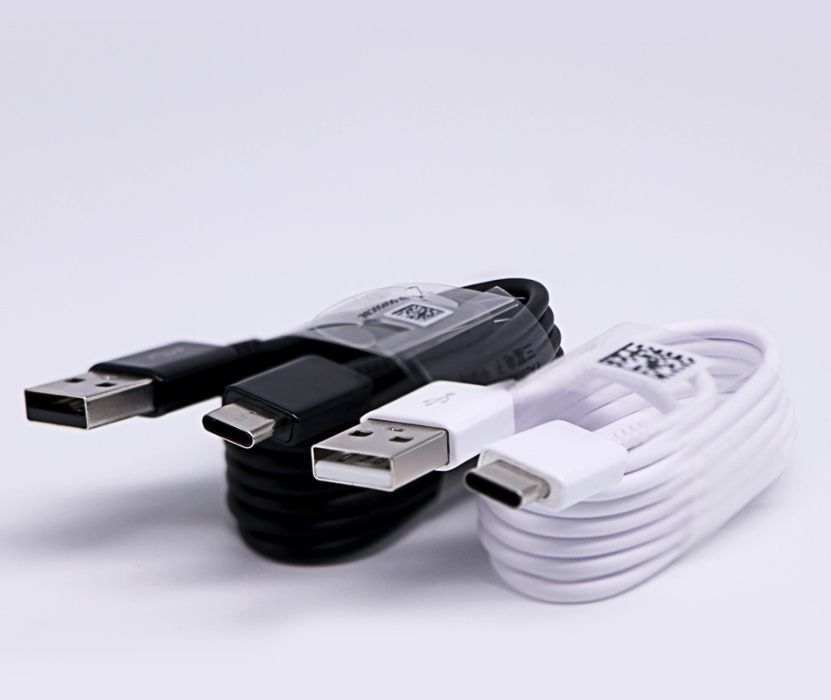 Cablu Type C Fast Charger Alb Negru Nou Sigilat