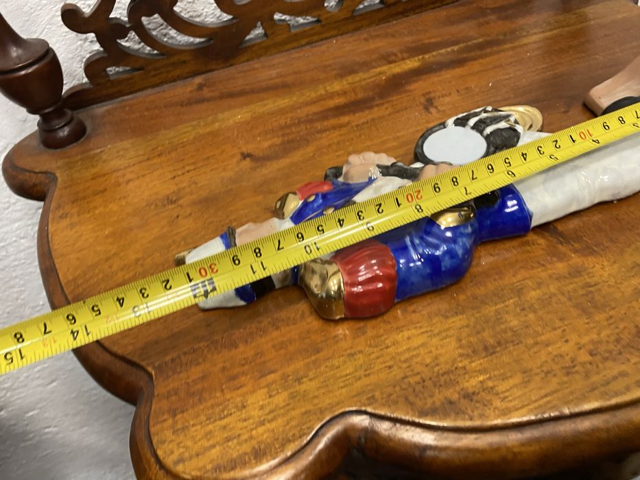 Порцеланова фигура пано за стена  на барабанист Boch Belgium 1950 г.