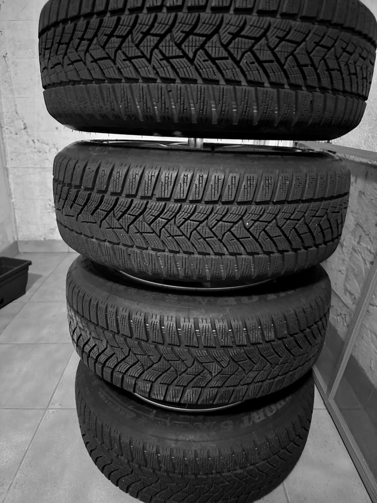 Jante Mercedes cu Anvelope de Iarna - DUNLOP WINTER SPORT 205/60/16/