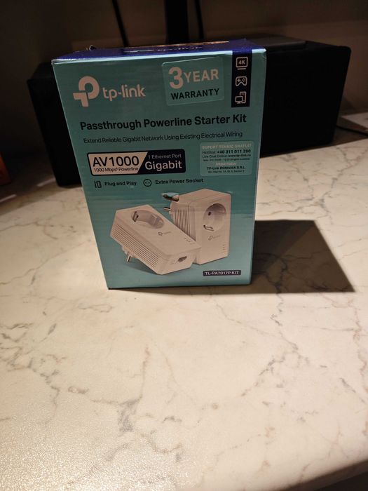 Powerline мрежов адаптер Tp link TL-PA7017P KIT