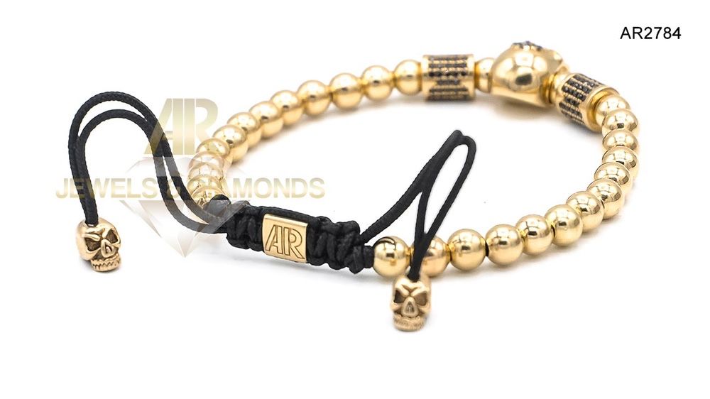 Bratara Aur 14 K model nou unisex SKULL COLLECTION ARJEWELS(AR2748)