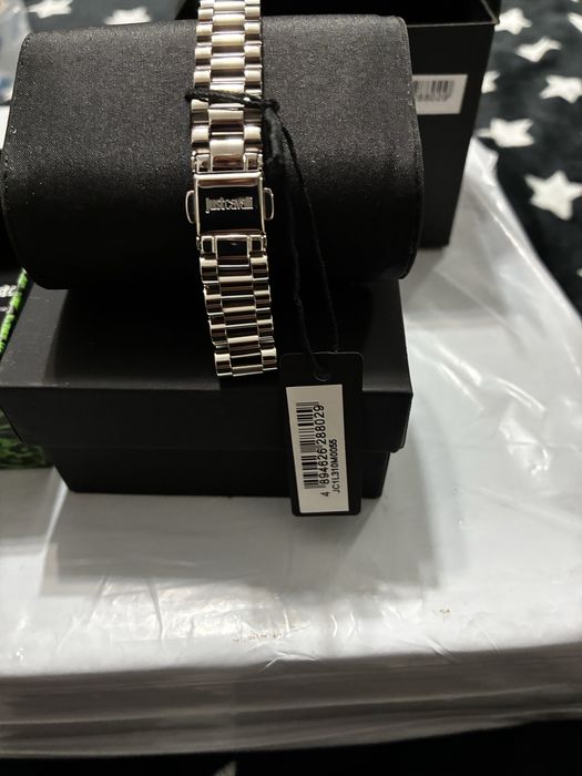 Ceas Just Cavalli dama argintiu