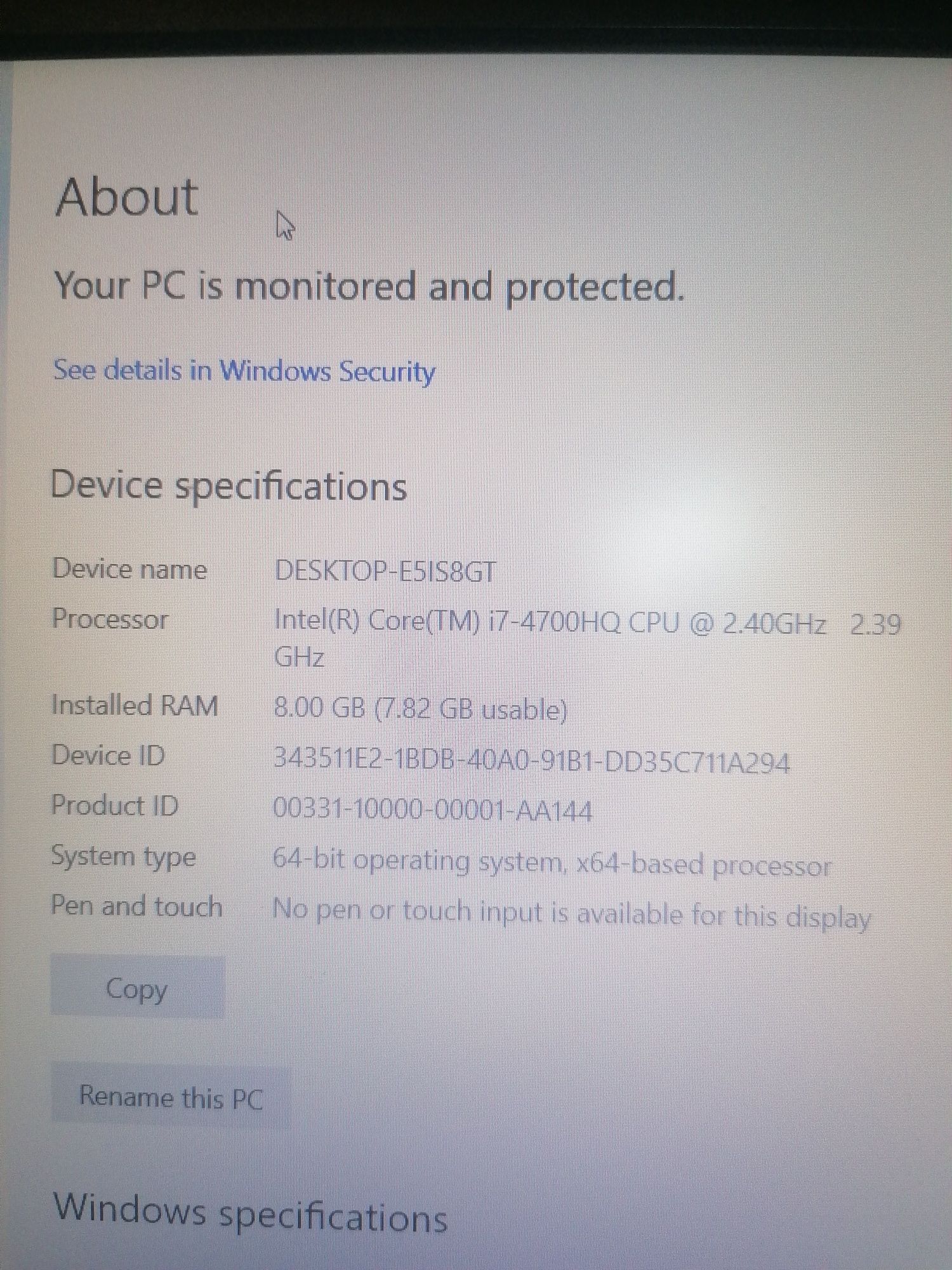 Laptop gaming Asus y7