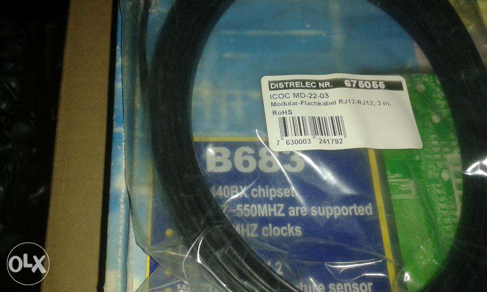 cablu rj12- rj12 3m Distrelec