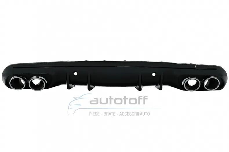 Bara Fata cu Difuzor si ornamente evacuare compatibil cu Mercedes C-Class W205 S205 (2014-2020) C63 Design