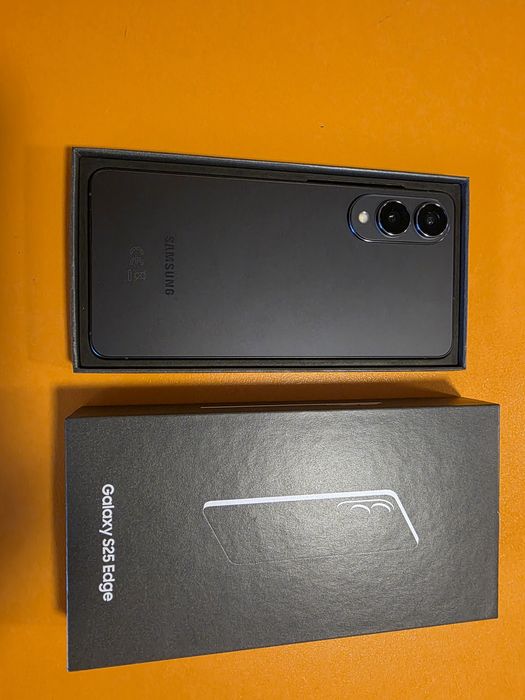Samsung S25 Edge 5G 256GB 12GB RAM Dual SM-S937 Black open box factura