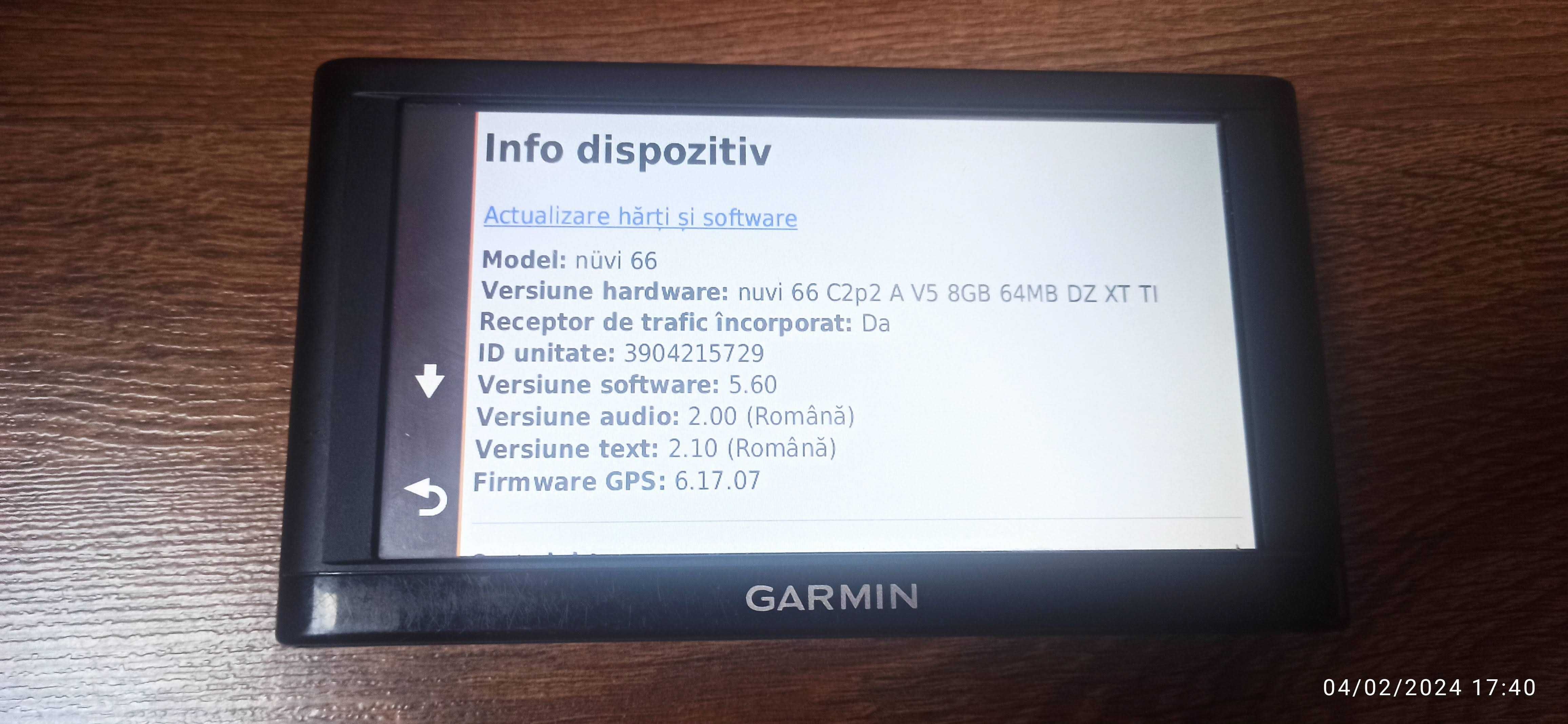 Gps Garmin 6.1 inch nuvi 66 harti Europa Centrala si de Est 2025.10