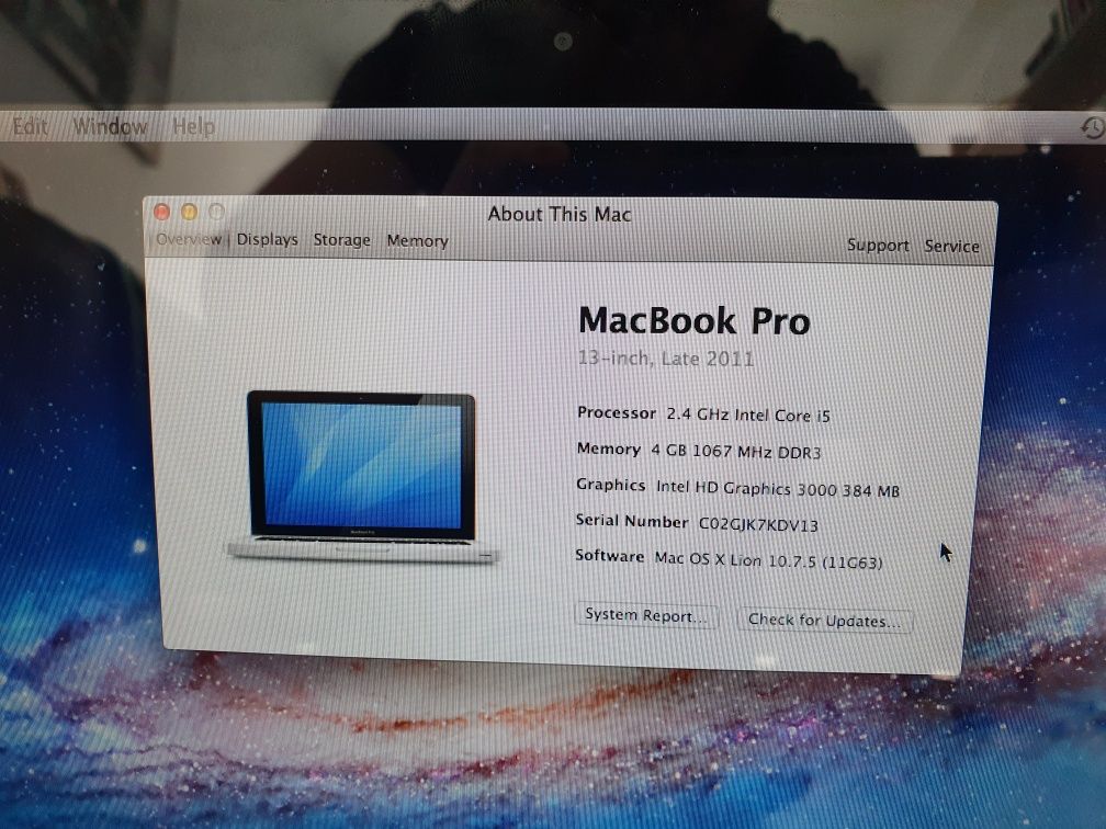 Macbook Pro A1278 late 2011