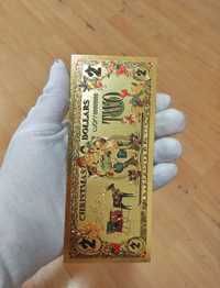 Vând bancnote Gold CHRISTMAS DOLLAR