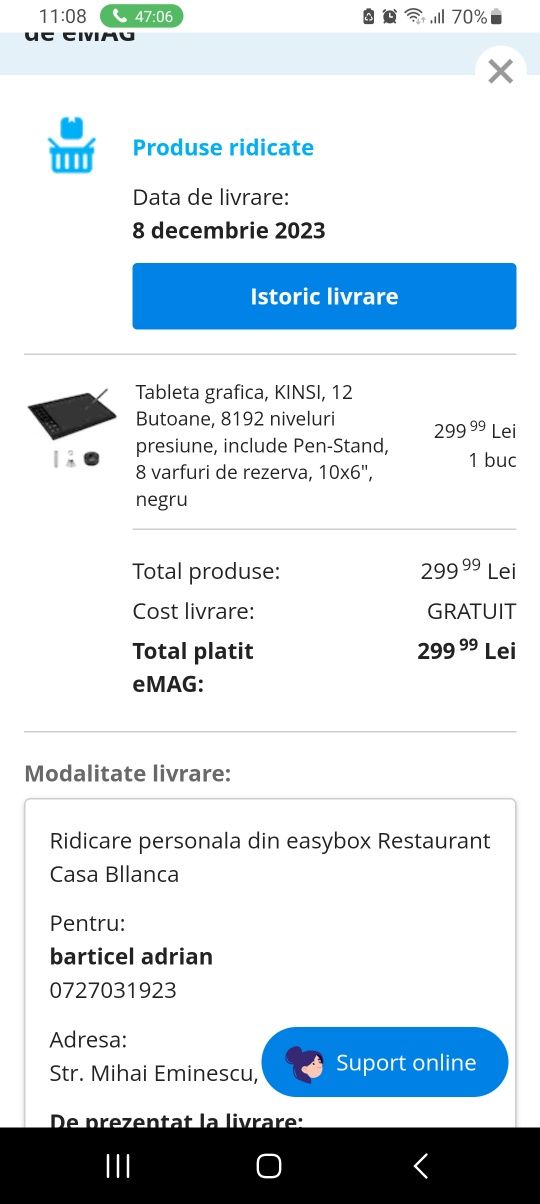 Tabletă Grafică KINSI