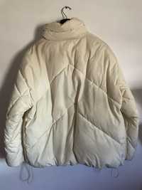 Pull & Bear, Geaca de iarna alb puffer jackey white