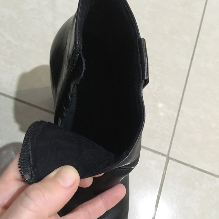 Ghete din piele naturala, talpa ortopedica, marimea 38