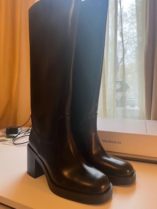 H&M Дамски кожени ботуши