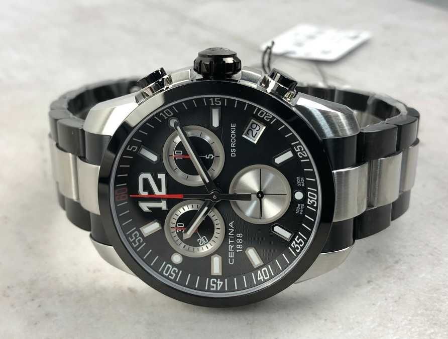 Чисто Нов Мъжки Часовник с гаранция Certina - DS Rookie Chronograph
