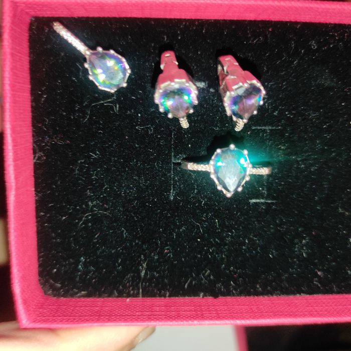 Inel argint și cercei dama