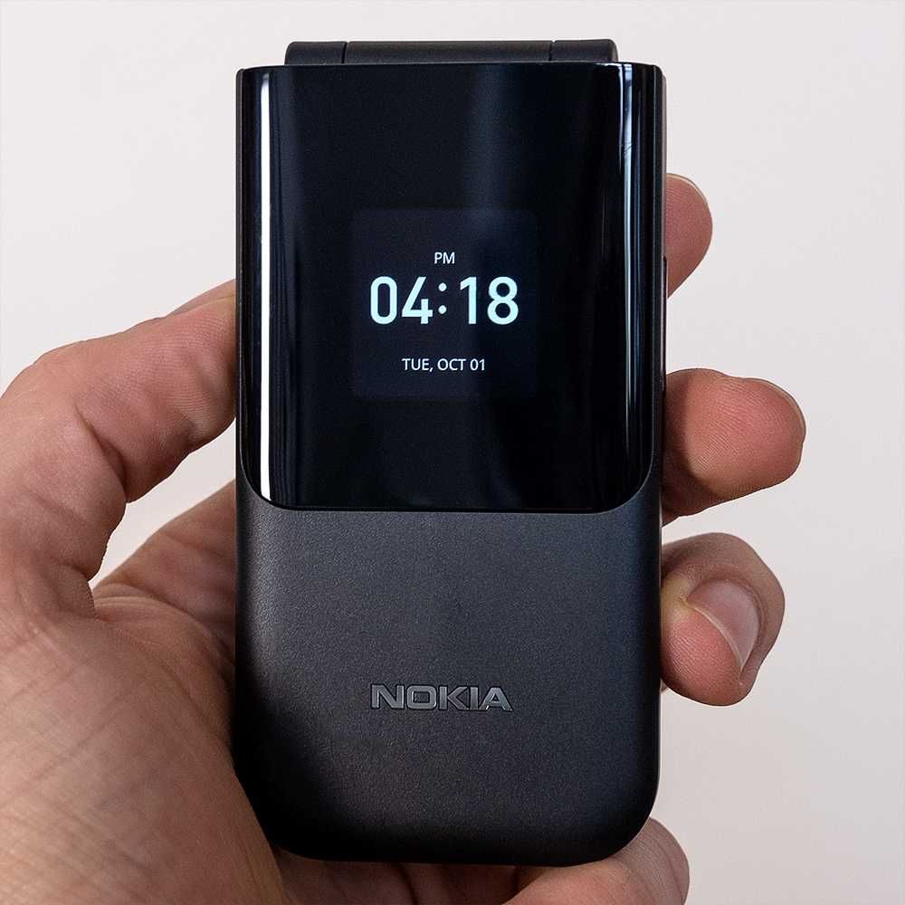 Нокия Мобилен телефон Nokia 2720 flip , цвят черен чисто нов