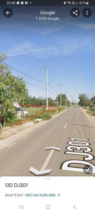 Vand teren intravilan com Vasilati,  jud Călărași