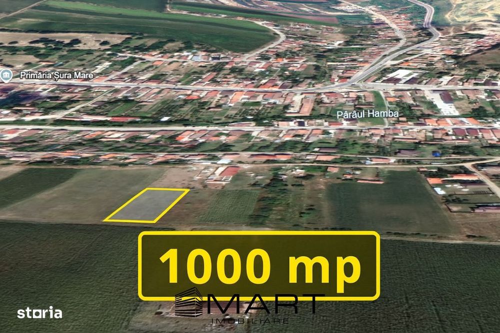 Teren extravilan 1000mp Sura Mare