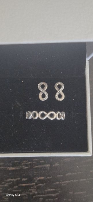 Inel și cercei Pandora  infinit