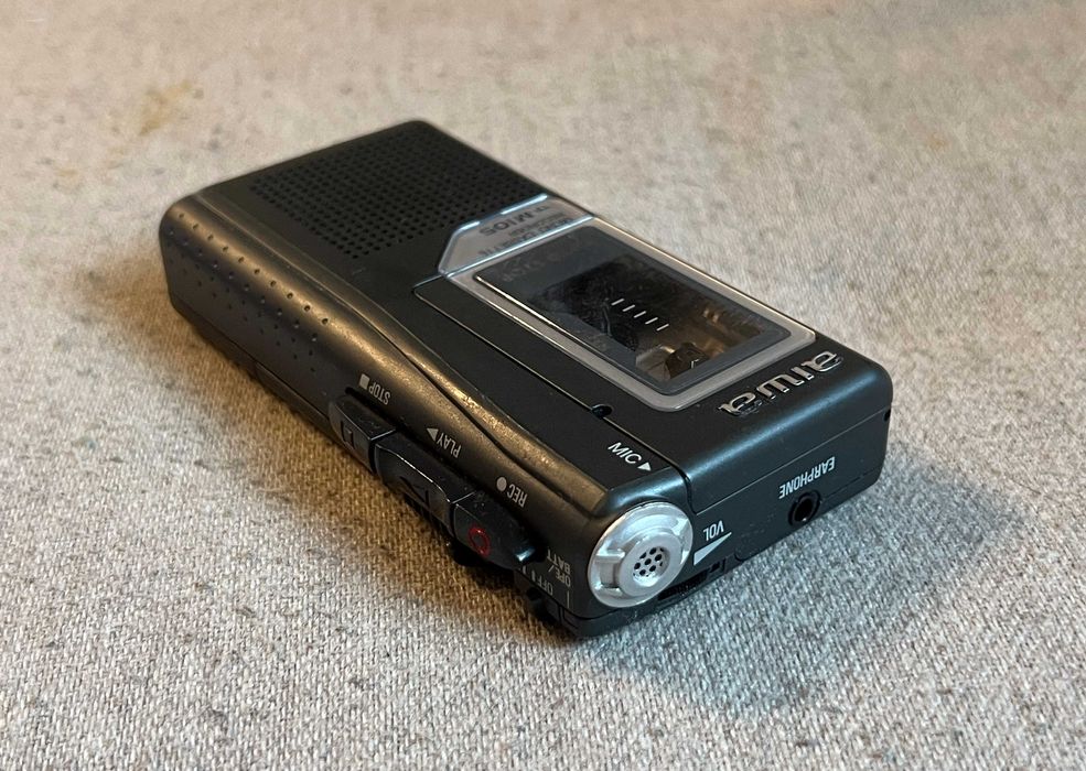 Aiwa TP M105 microcassette recorder functional, Auto Pause, testat