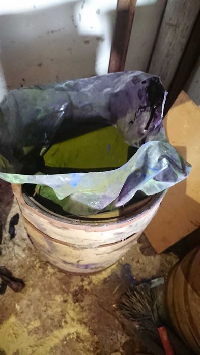 Краситель для брусчатки, мозаичных полов, бетона и т.п, зеленый цвет.