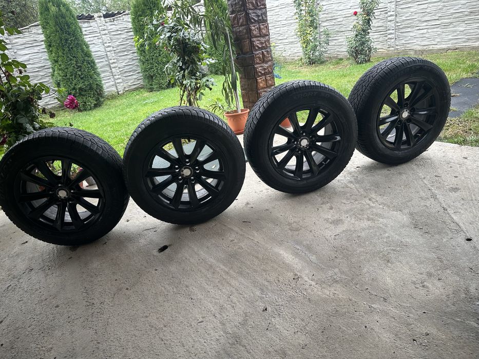 Jante BMW 5*120 cu Anvelope Dunlop M+S 225/60/17