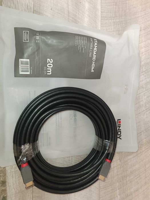 Cablu HDMI Ultra HD 4K LINDY Anthra Line Triplu Ecranat 20m