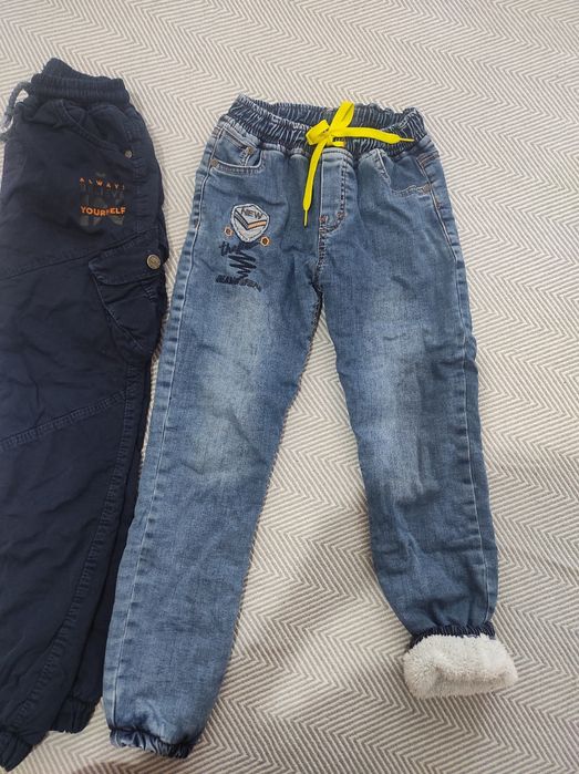 Джинсы тёплые на мальчика 9-11 лет