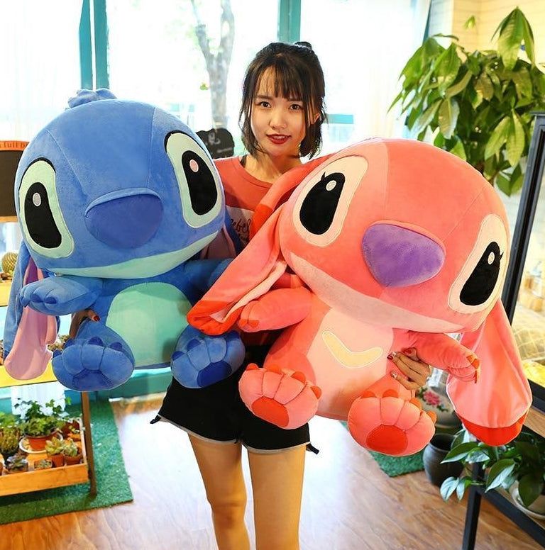 Jucarie de plus, Lilo & Stitch XL 45 cm, roz, NOU