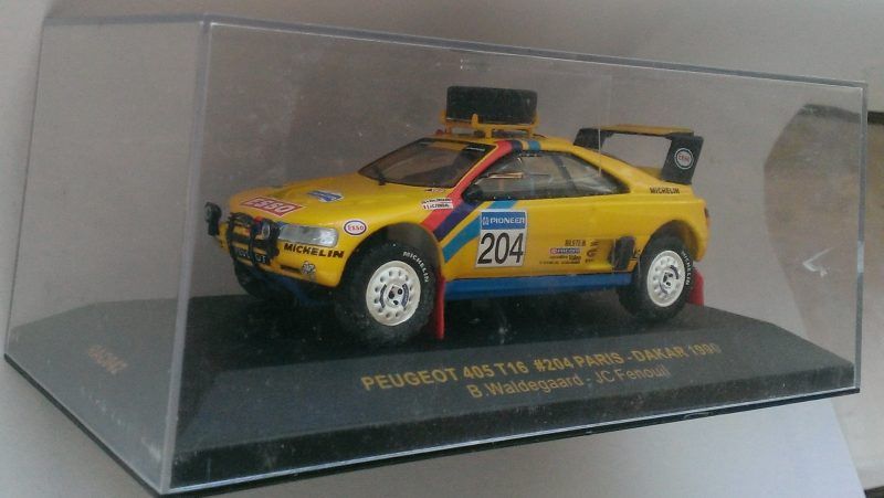 Macheta Peugeot 405 T16 Rally Dakar 1990 - IXO raliu 1/43