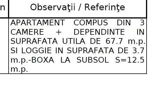 apartament cu 3 camere, policlinica, de vanzare