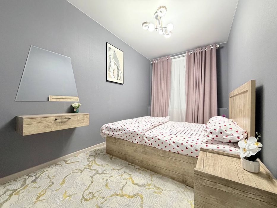 Чилонзор 7 кв 2в3/2/4 евро оемонт с мебель и техникой Ор:р Метро Новза