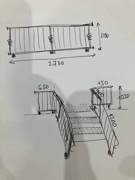 Balustrade scari terasa fier forjat
