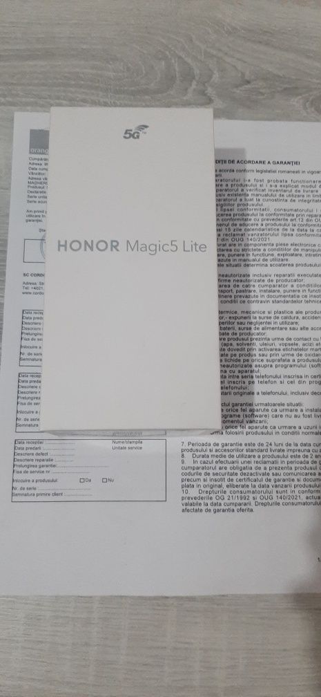 Honor magic5 lite 5G 128gb Sigilat cu Garanție