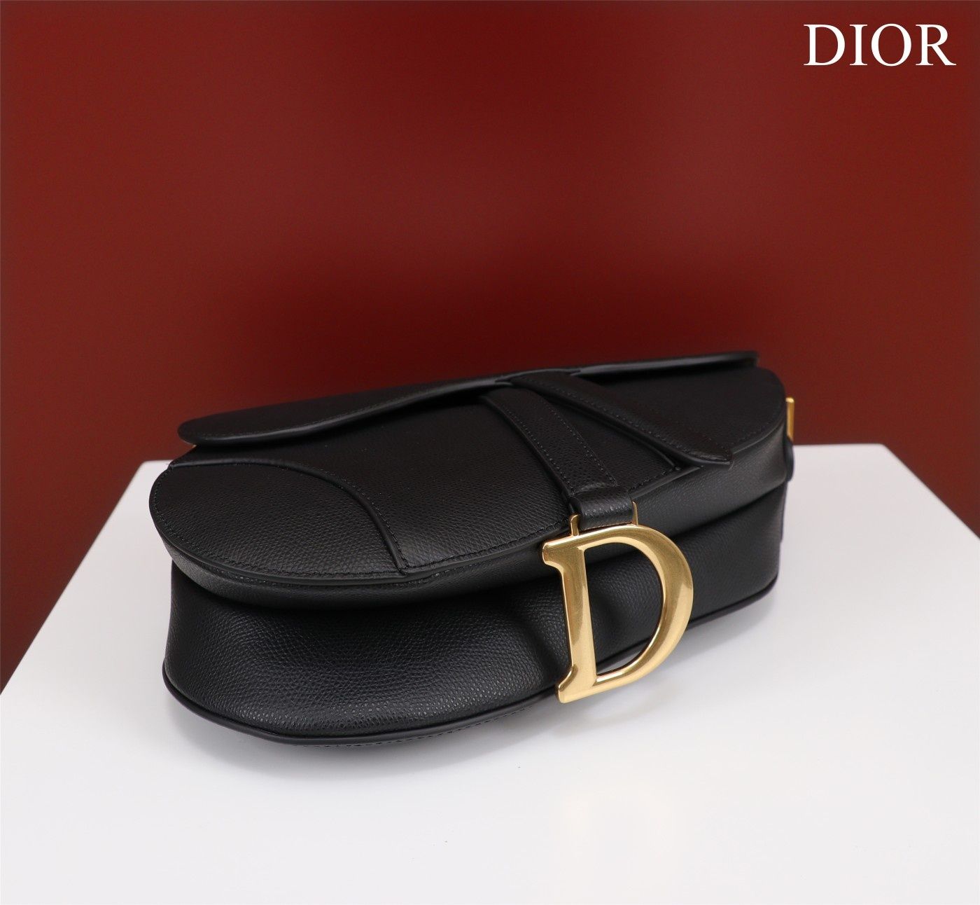 Geanta Christian Dior Saddle negru, tip Premium