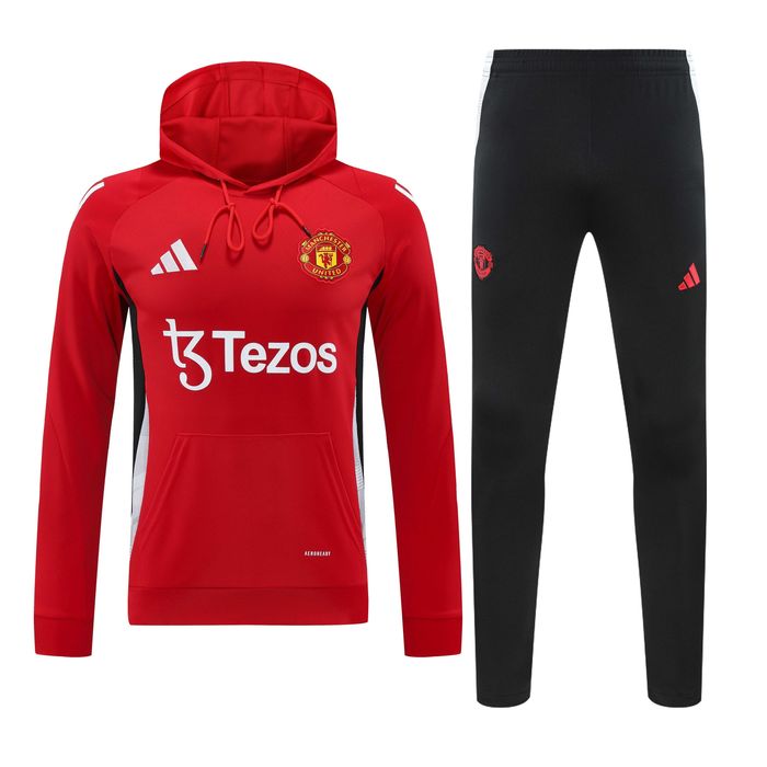 Trening cu gluga Adidas Manchester United model rar 24/25