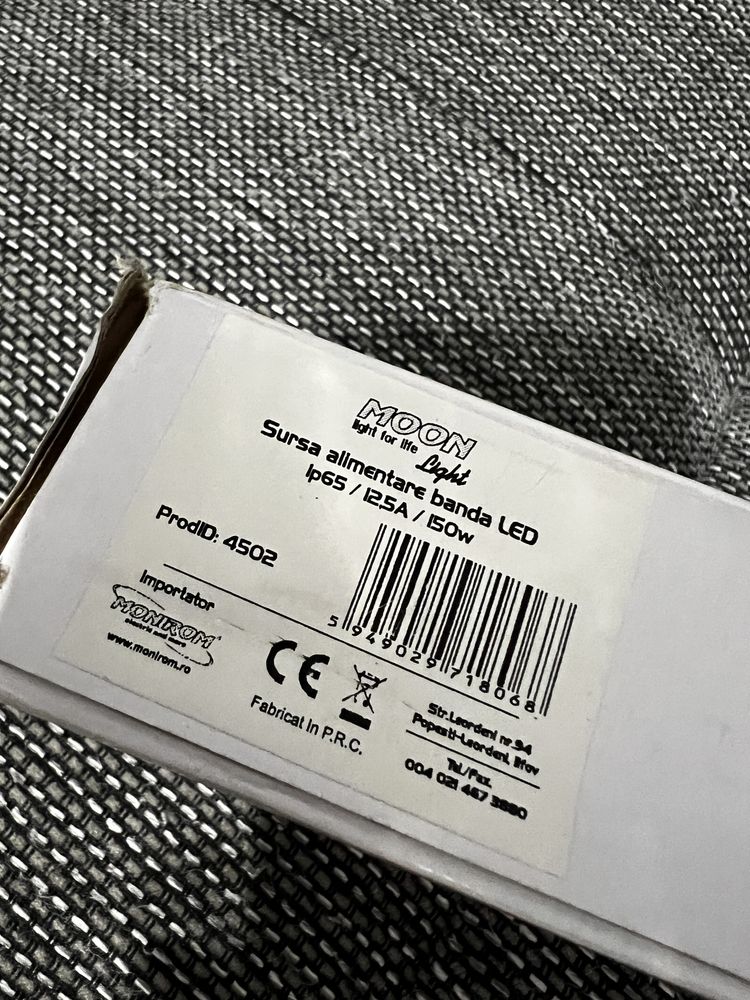 Sursa alimentare banda LED IP65 – 12v/12,5A/150w