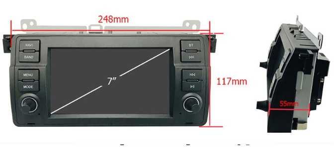 Мултимедия 7" Android 13 за BMW 3 E46 навигация CARPLAY 3 Series GPS