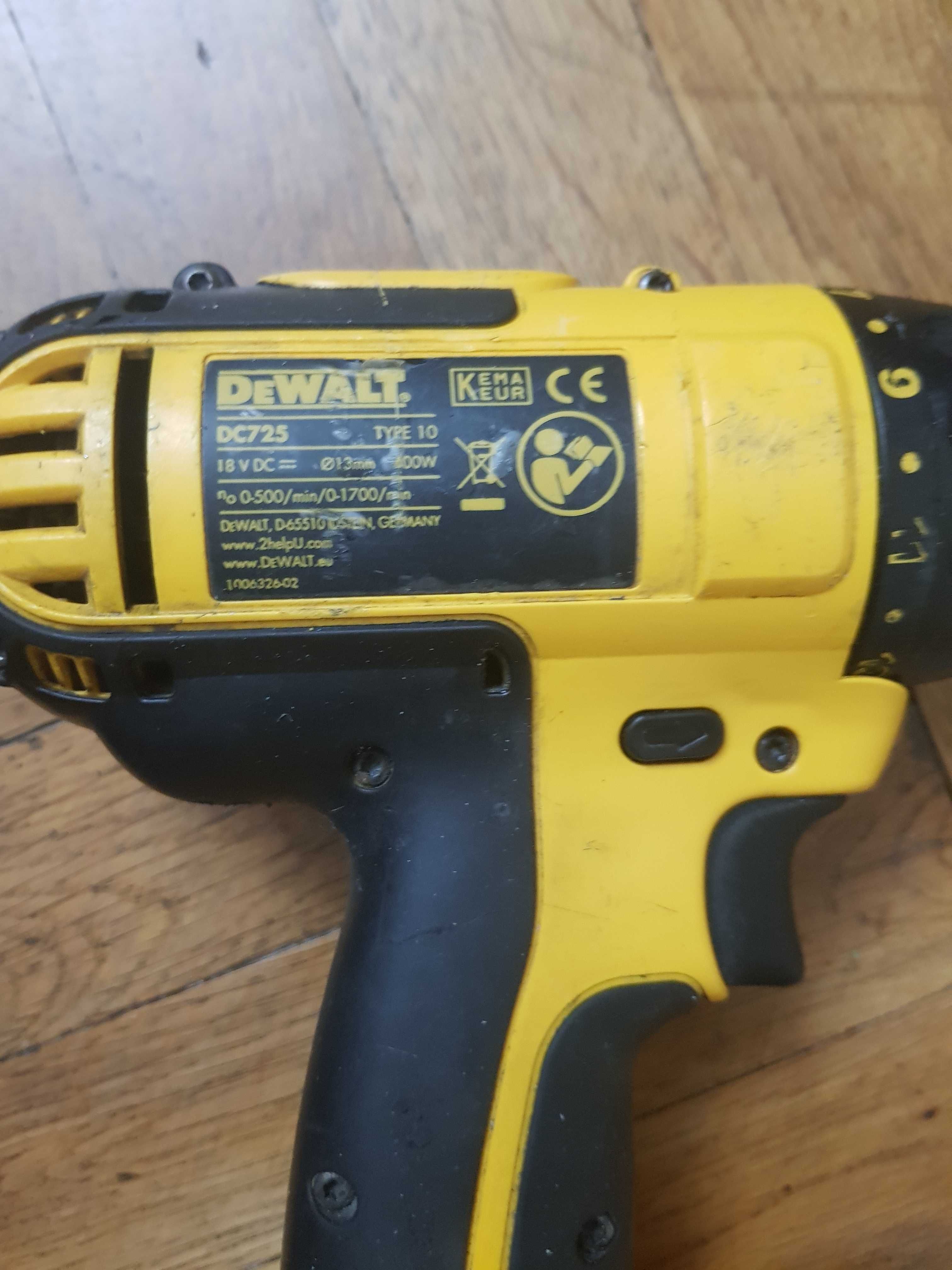 DeWalt винтоверт оригинален , 18v, DC725, куфарче