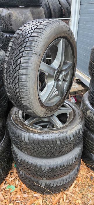 Jante aliaj 5x112 anvelope iarna 205 55 16 gama WAG VW AUDI SKODA SEAT
