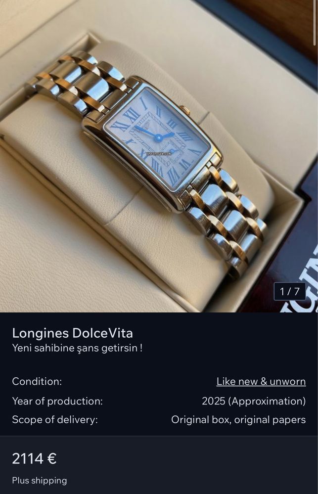 Longines Dolche Vita