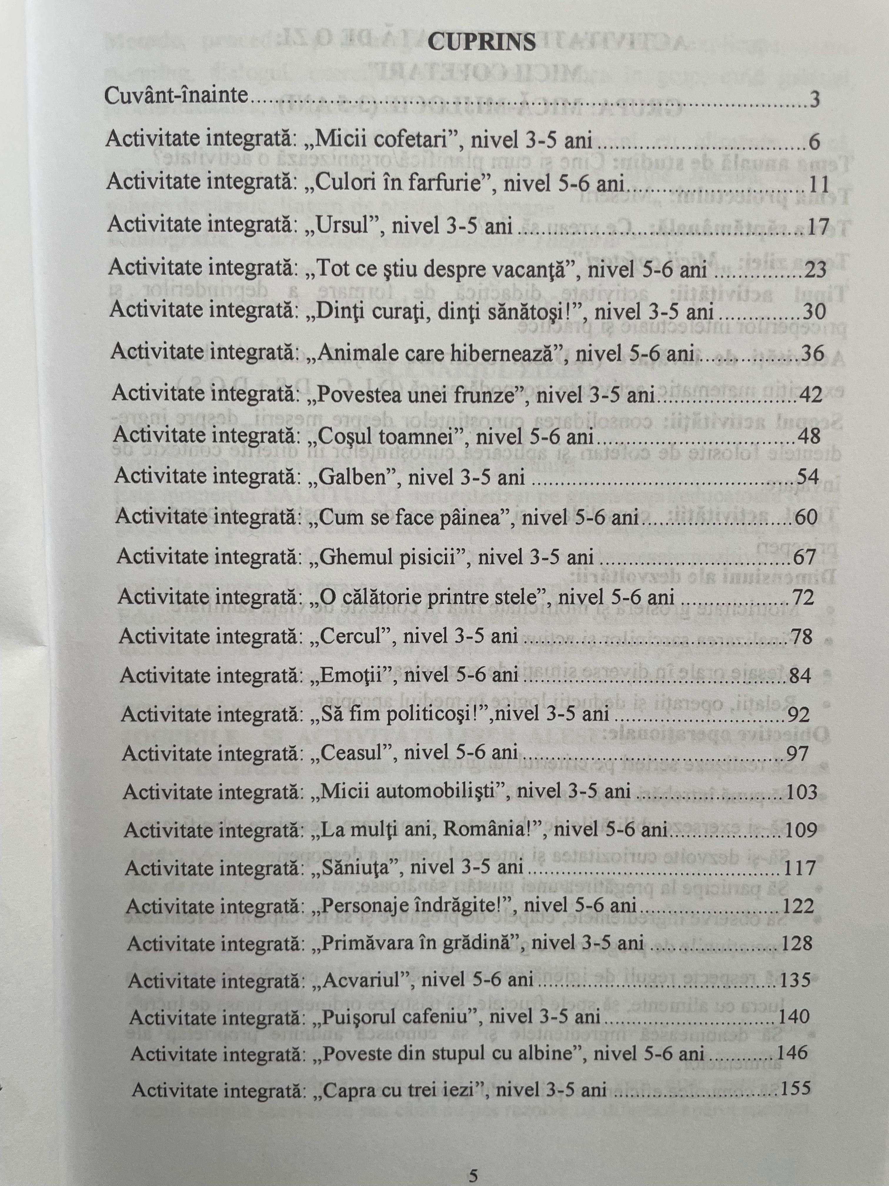 25 de Scenarii didactice pentru activități de o zi