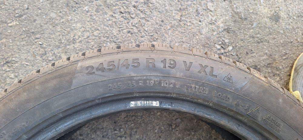 8mm! 245 45 19 Continental wintercontact ts 850p