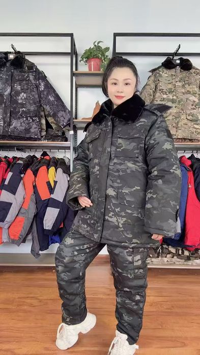 зимная одежка камувляж куртки для зимы комплект с штанами