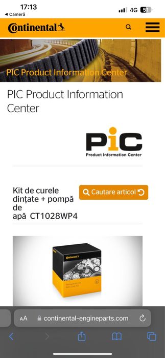 Kit de curea distributie+pompa apa