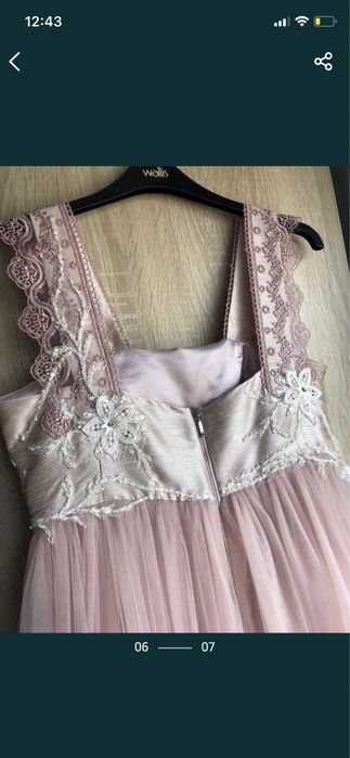 Rochie Loulou roz pudra